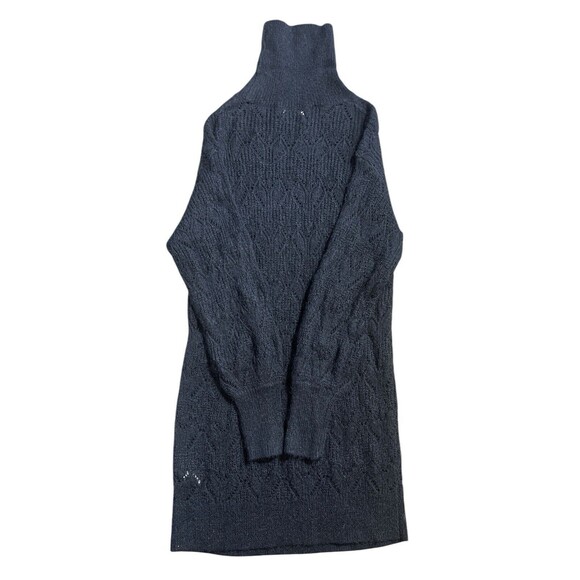 NWT New Moon Aritzia Sweater Dress Black Noir Knit Knitted Wool Blend Sz M - Picture 13 of 16